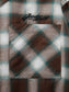 【9.20 (Sat) 12:00 Release】GOOD HELLER | OMBRE CHECK L/S SHIRT - Brown