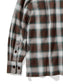 【9.20 (Sat) 12:00 Release】GOOD HELLER | OMBRE CHECK L/S SHIRT - Brown