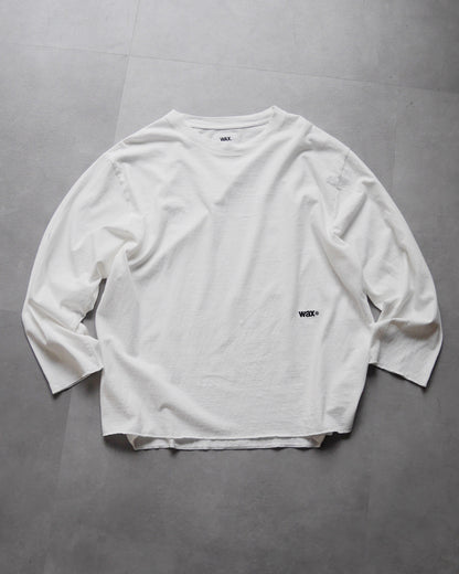 【5.4 (Sat) 12:00 Release.】WAX | BAGGIES LONG TEE - White