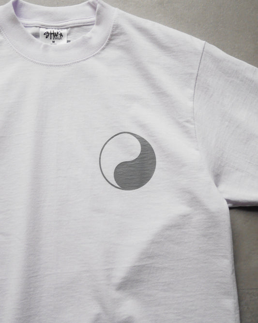 【5.7 (Tue) Release.】WAX | Yin-Yang MAX WEIGHT TEE - White