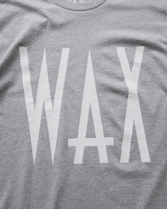 【5.6 (Mon) 12:00 Release.】WAX | WAX BIG LOGO TEE - Ash Gray