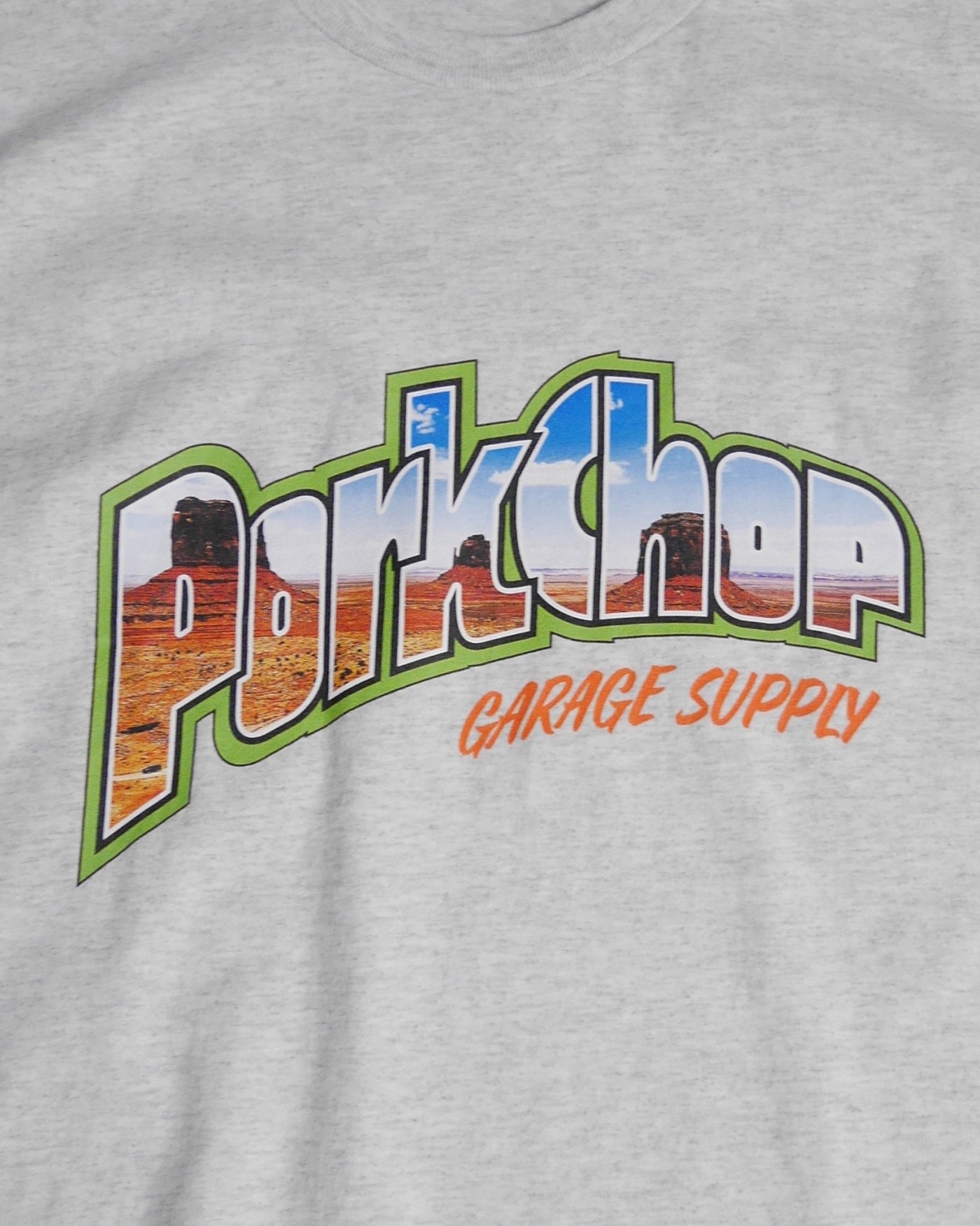 【5.3 (Fri) 12:00 Release.】PORKCHOP | MV LOGO TEE - Ash Gray