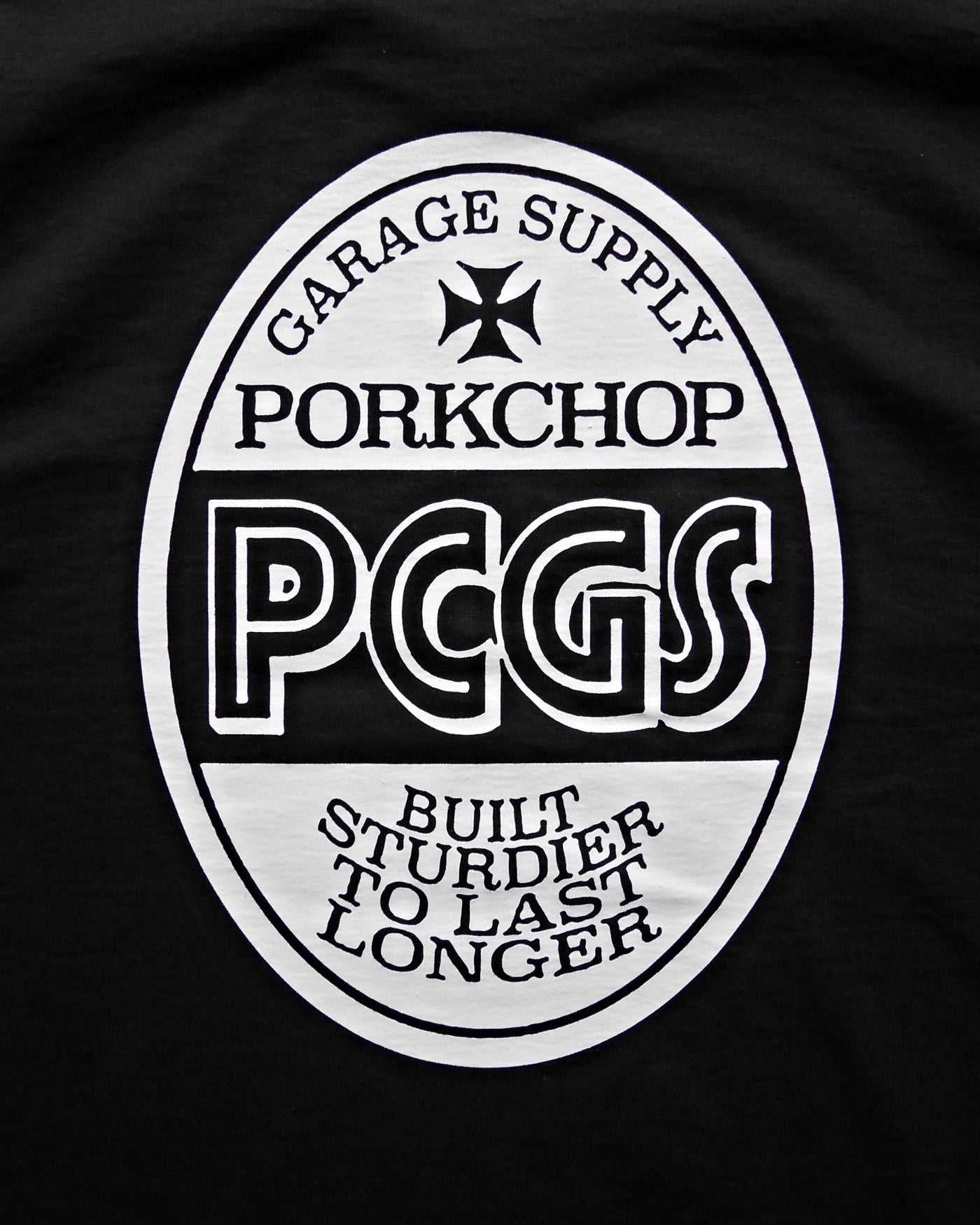 PORKCHOP | PCGS OVAL TEE - Black