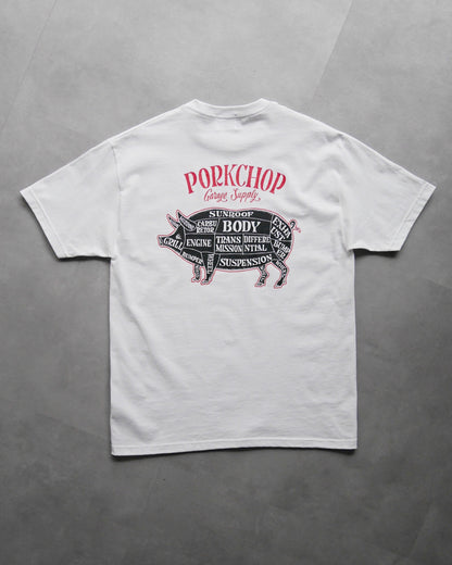 PORKCHOP | PORK BACK TEE 24SS - White