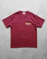 PORKCHOP | PORK BACK TEE 24SS - Burgundy