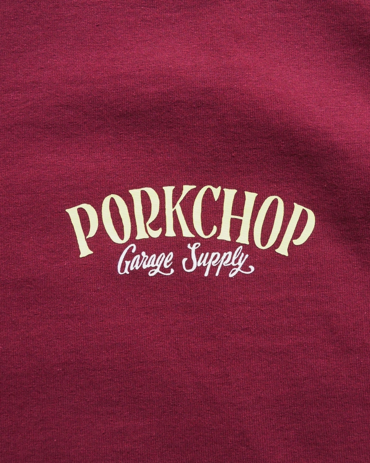 PORKCHOP | PORK BACK TEE 24SS - Burgundy