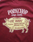 PORKCHOP | PORK BACK TEE 24SS - Burgundy