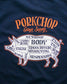 PORKCHOP | PORK BACK TEE 24SS - Navy