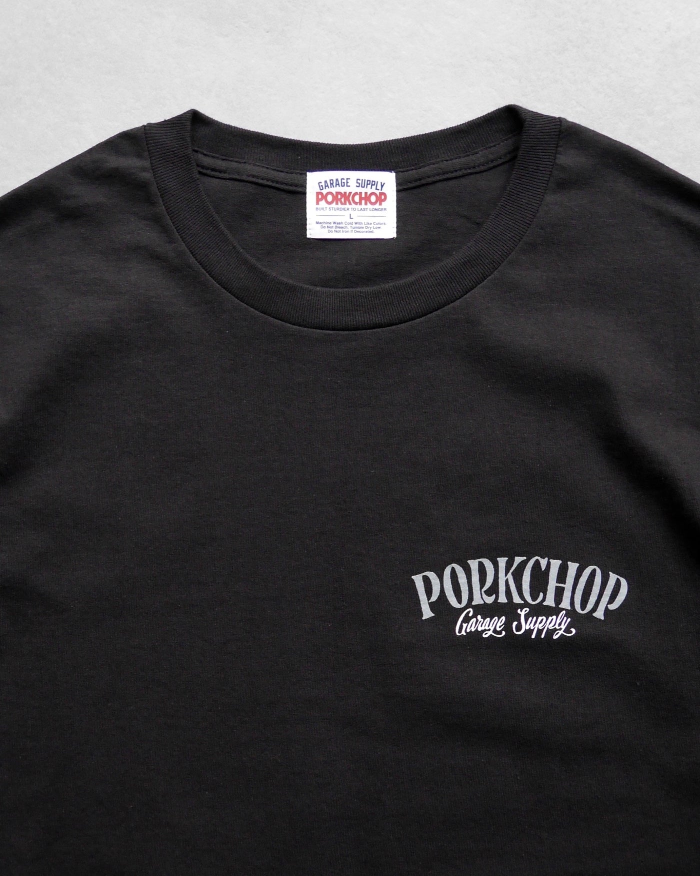 PORKCHOP | PORK BACK TEE 24SS - Black