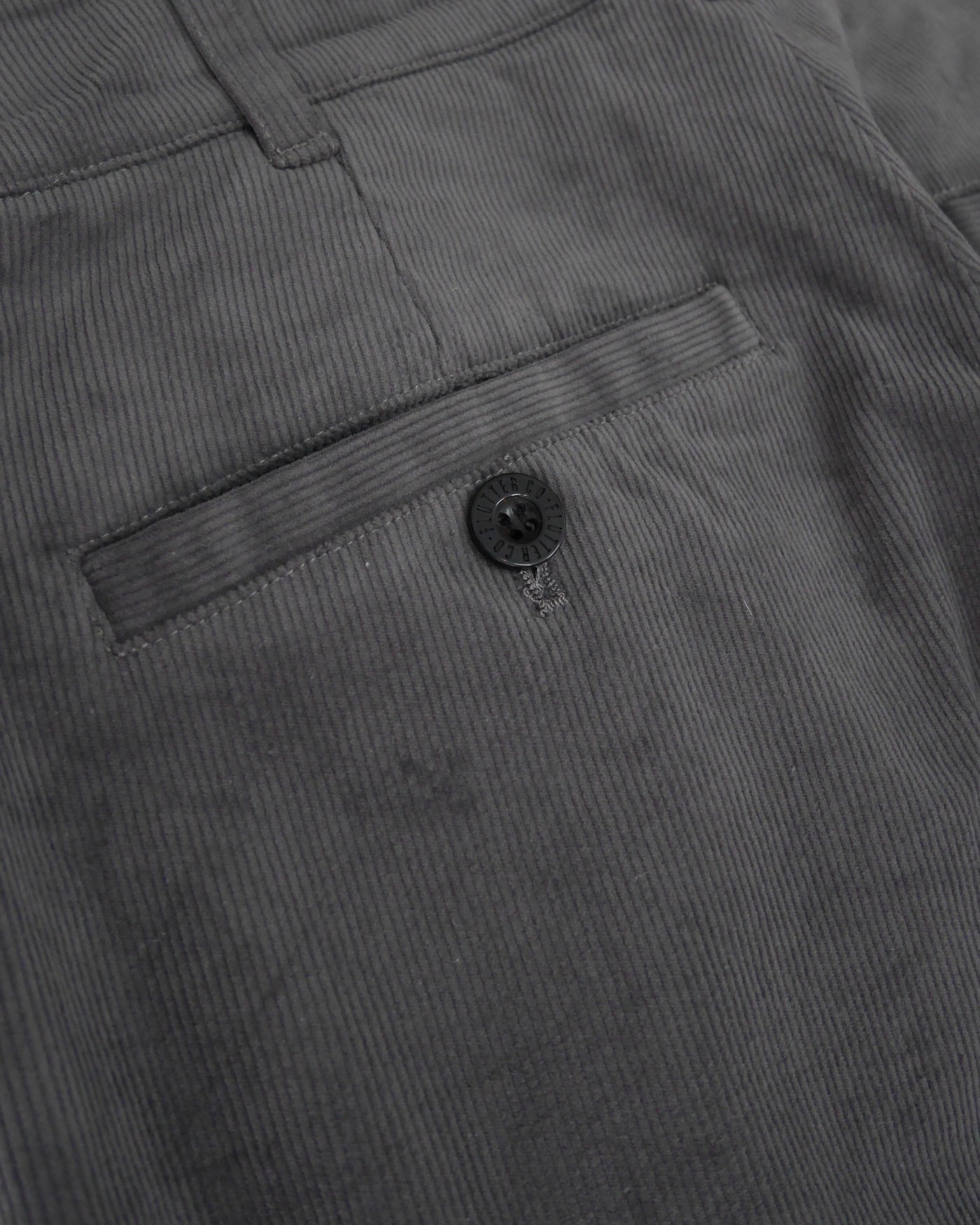 FLUTTER | "The Dress" Stretch Corduroy Work Trousers - Gray