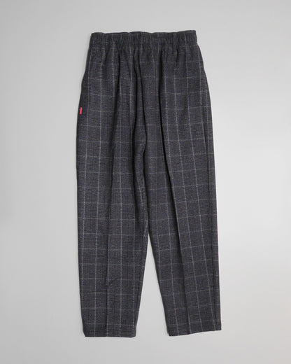 FLUTTER | The Holiday -Comfy fit- Wool check pattern Easy Pants - Navy