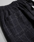 FLUTTER | The Holiday -Comfy fit- Wool check pattern Easy Pants - Navy