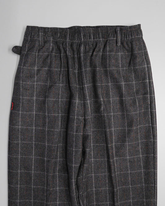 FLUTTER | The Holiday -Comfy fit- Wool check pattern Easy Pants - Brown