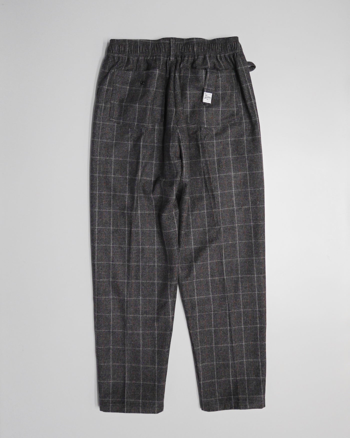 FLUTTER | The Holiday -Comfy fit- Wool check pattern Easy Pants - Brown