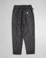 FLUTTER | The Holiday -Comfy fit- Wool check pattern Easy Pants - Brown