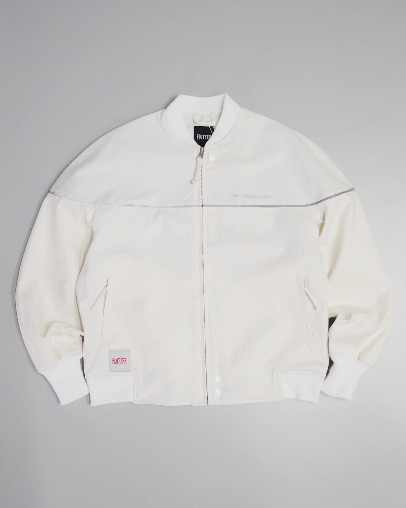 FLUTTER | Duck Cup Shoulder Jacket - White