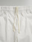 FLUTTER | The Holiday -Comfy fit- Cotton Twill Easy Pants - White