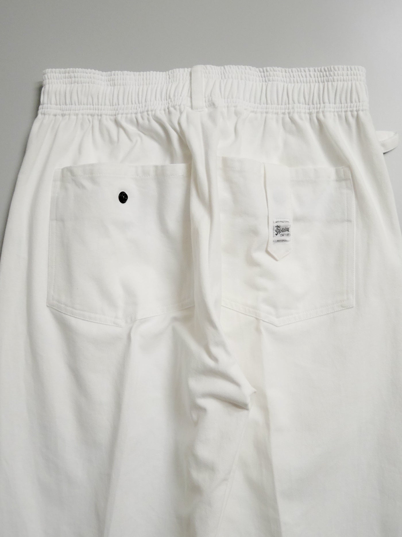 FLUTTER | The Holiday -Comfy fit- Cotton Twill Easy Pants - White