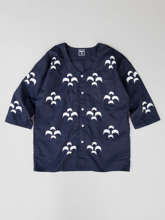 WAX | KOIKUCHI SHIRTS - 青海波 - 紺