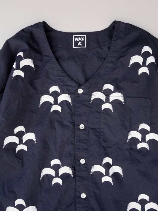 WAX | KOIKUCHI SHIRTS - 青海波 - 紺