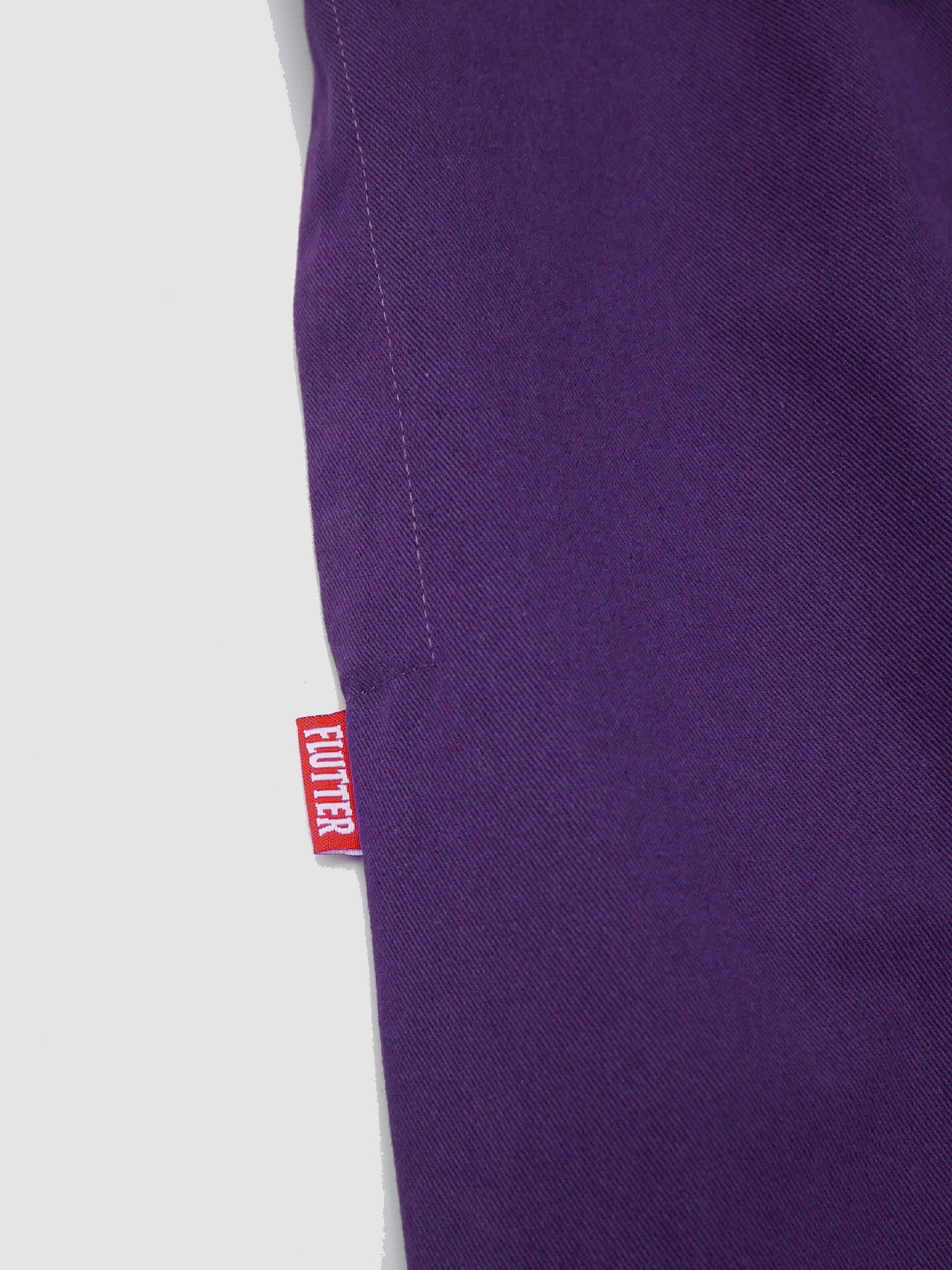 FLUTTER | The Holiday -Comfy fit- Cotton Twill Easy Pants - Purple