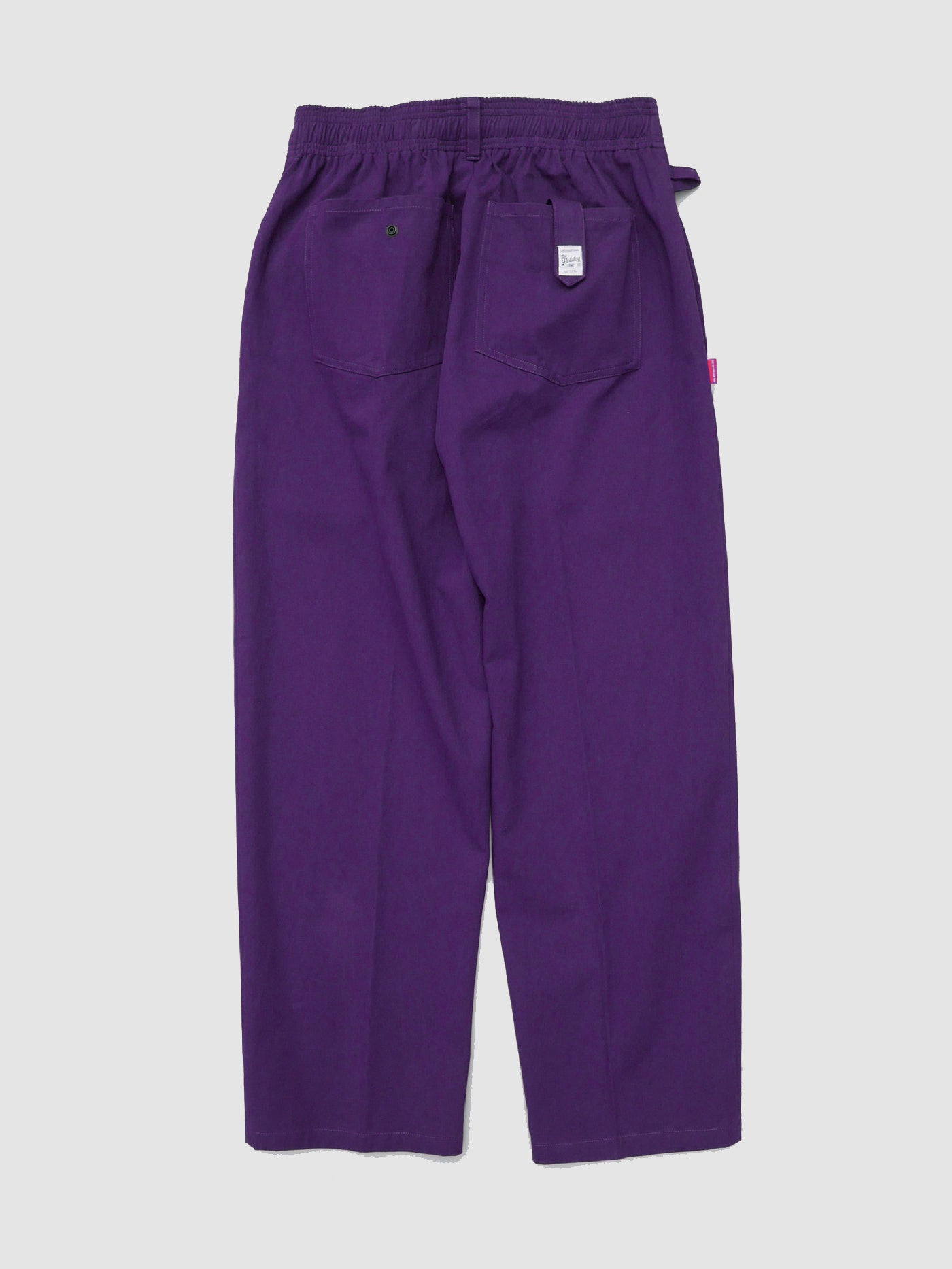 FLUTTER | The Holiday -Comfy fit- Cotton Twill Easy Pants - Purple