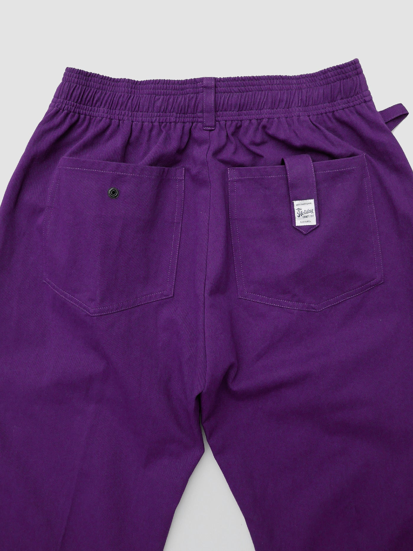 FLUTTER | The Holiday -Comfy fit- Cotton Twill Easy Pants - Purple