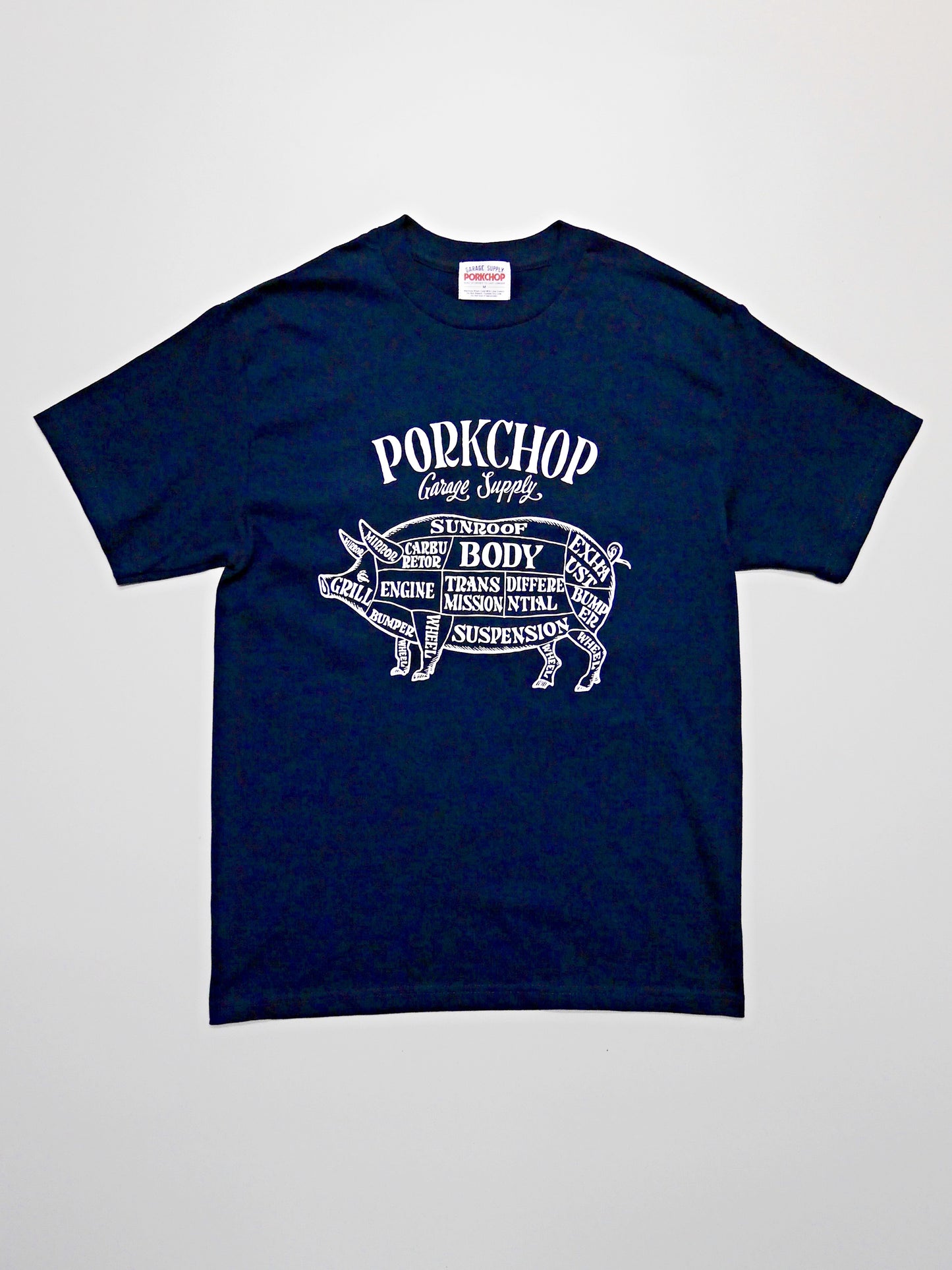 PORKCHOP | PORK FRONT TEE - Navy