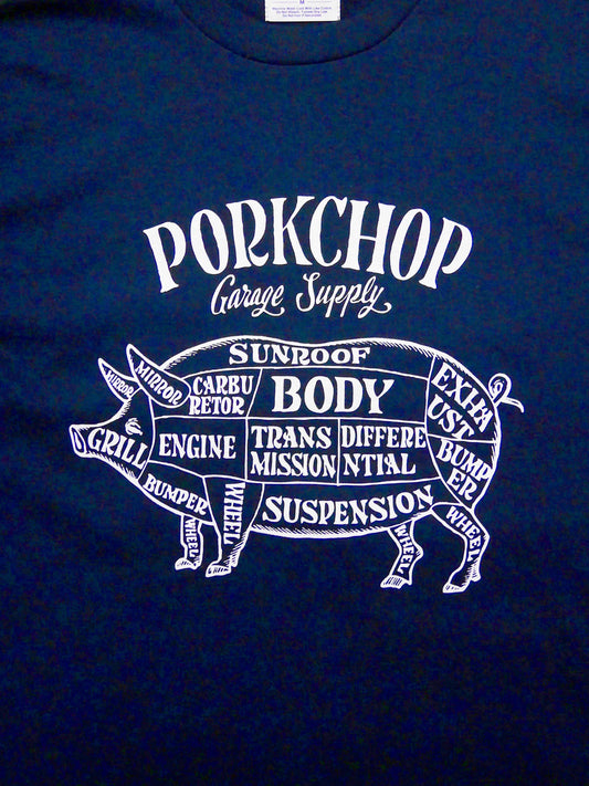 PORKCHOP | PORK FRONT TEE - Navy