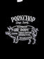 PORKCHOP | PORK FRONT TEE - Black