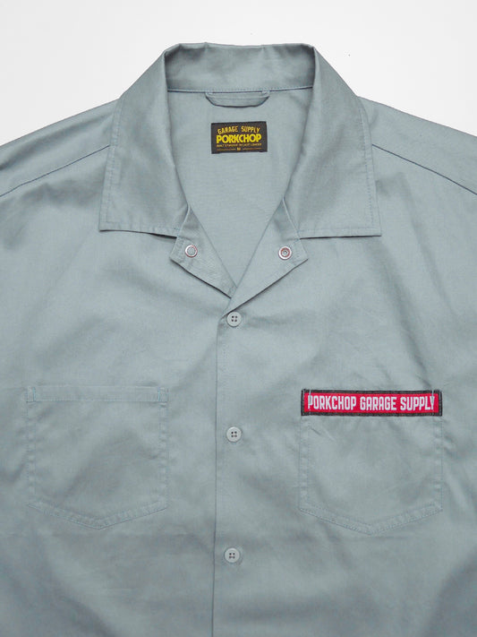 【8.2 (Sat) 12:00 Release】PORKCHOP | PCGS WORK SHIRT - Blue Gray