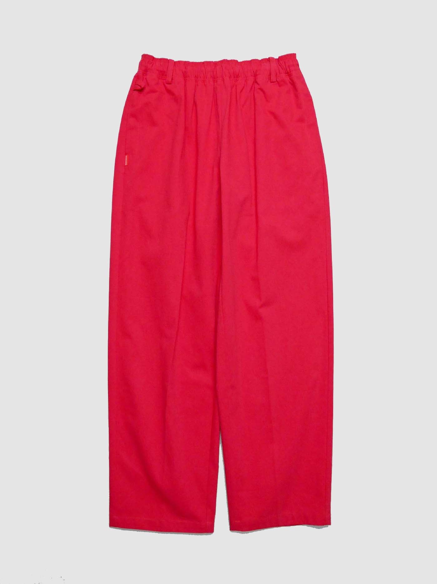 FLUTTER | The Holiday -Comfy fit- Cotton Twill Easy Pants - Coral Red