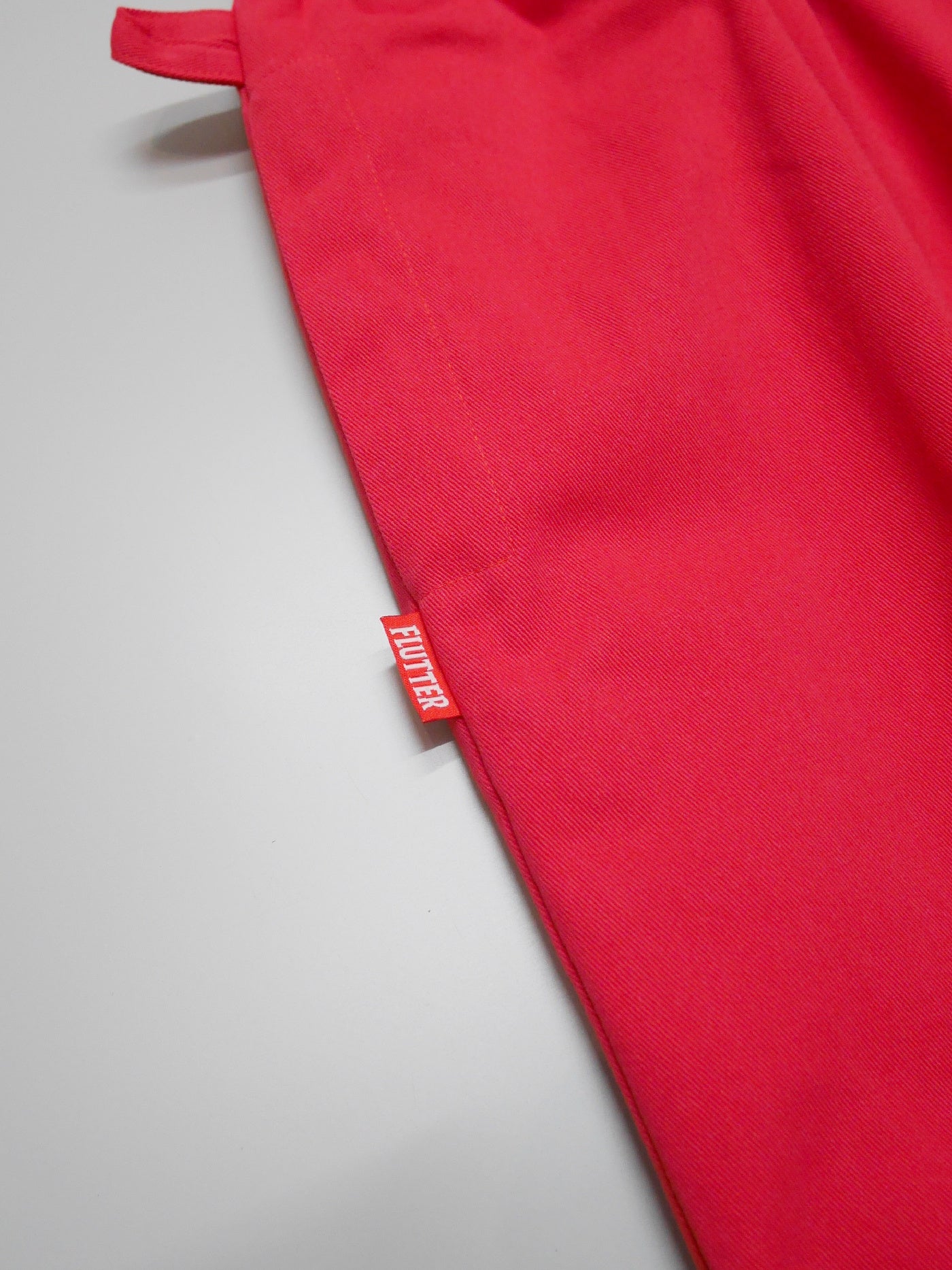 FLUTTER | The Holiday -Comfy fit- Cotton Twill Easy Pants - Coral Red