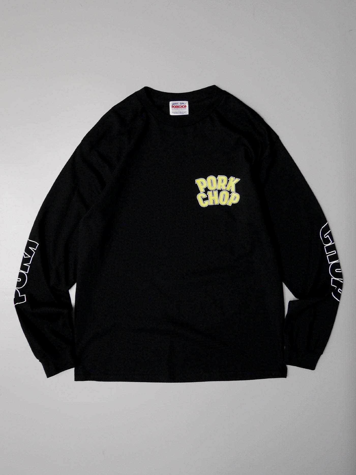 PORKCHOP | WP BIG LOGO L/S TEE - Black
