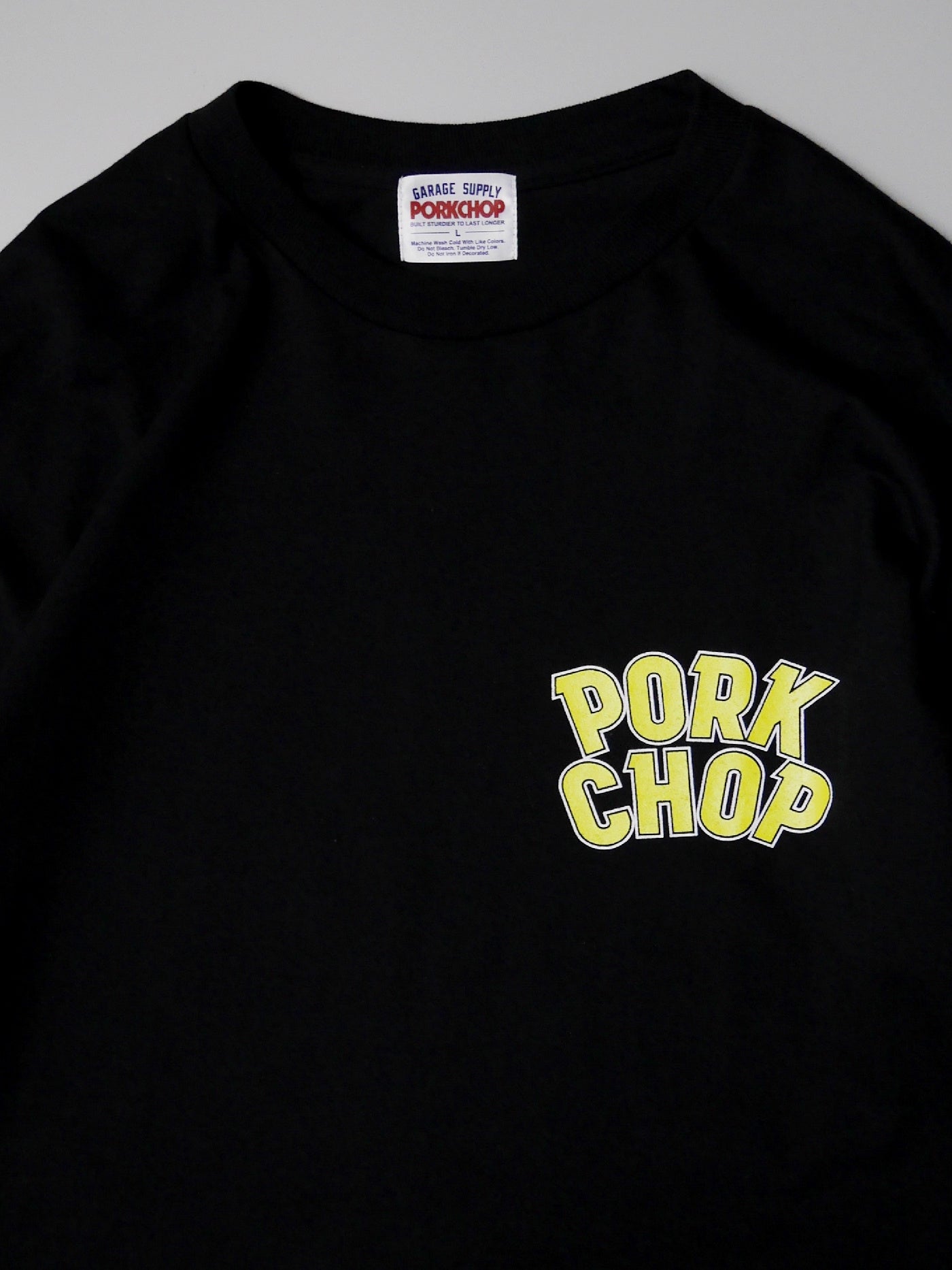 PORKCHOP | WP BIG LOGO L/S TEE - Black