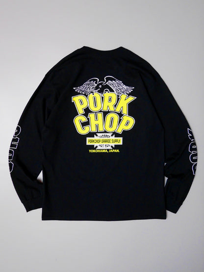 PORKCHOP | WP BIG LOGO L/S TEE - Black