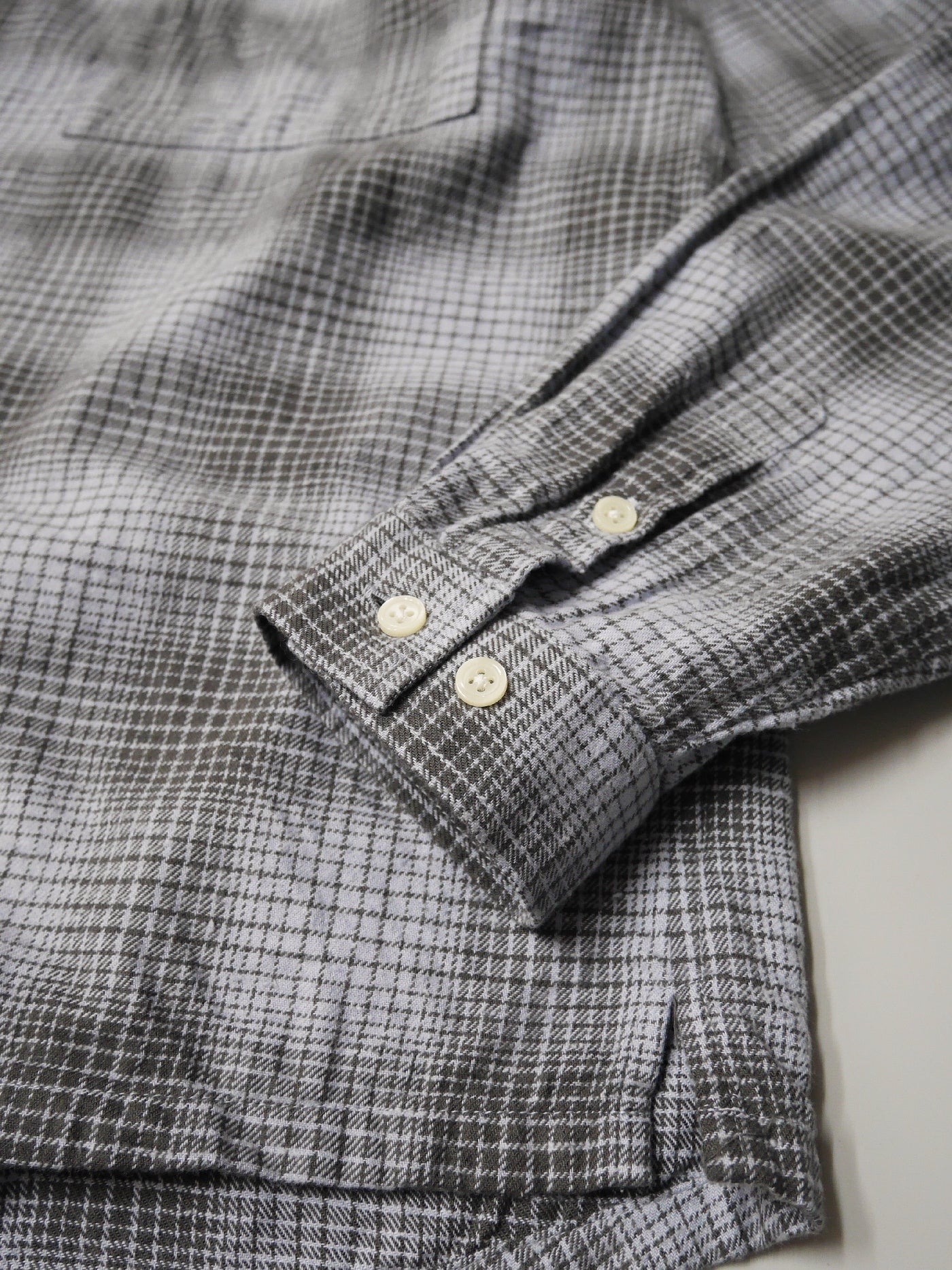 WAX | Brushed Check Shirts - Sax/Gray