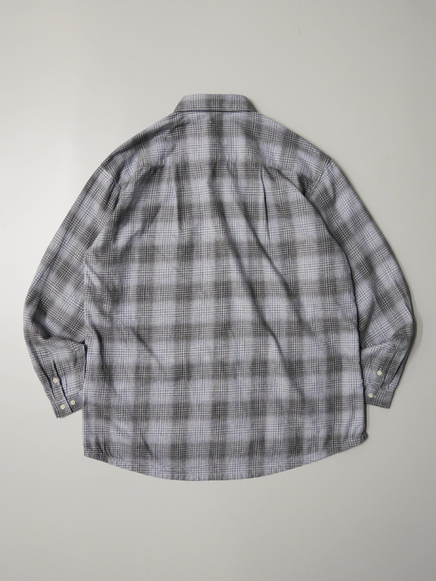 WAX | Brushed Check Shirts - Sax/Gray