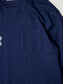 PORKCHOP | WAVE LOGO L/S TEE - Navy