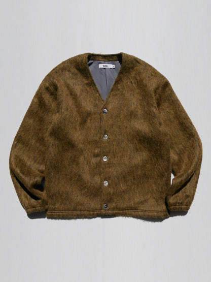 【10.12 (Sun) Release】WAX | Fur Cardigan - Yellow
