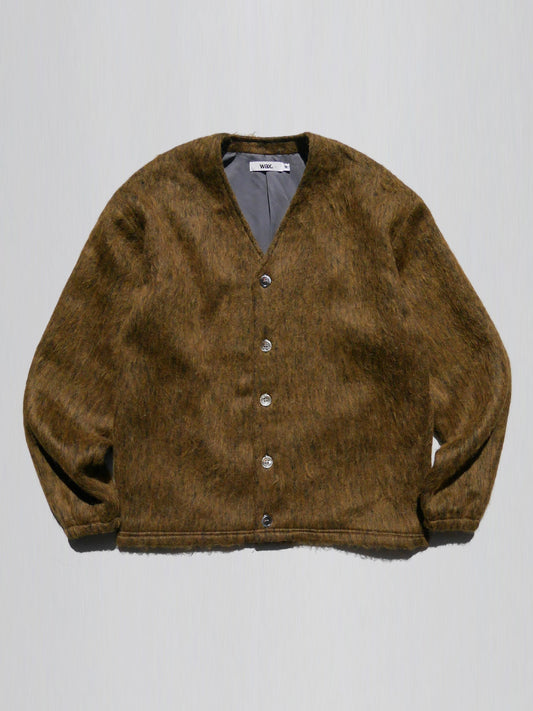 【10.12 (Sun) Release】WAX | Fur Cardigan - Yellow