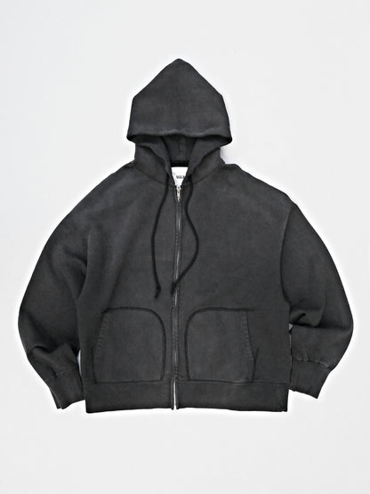 WAX | Vintage Zip Hoodie - Faded Black