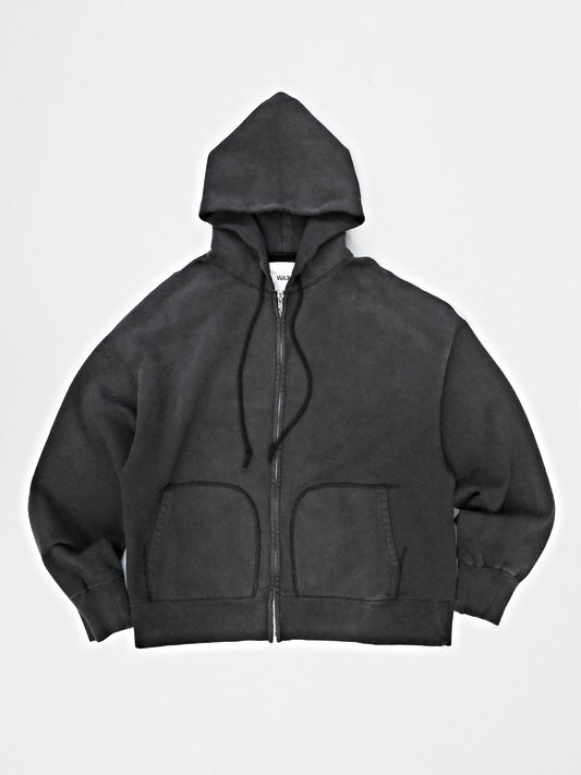 WAX | Vintage Zip Hoodie - Faded Black