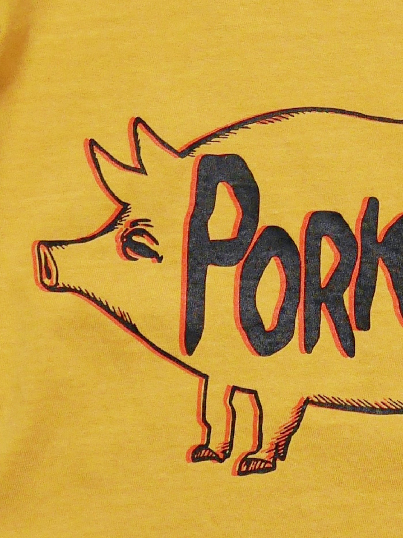 PORKCHOP | SCUM PORK L/S TEE - Mustard