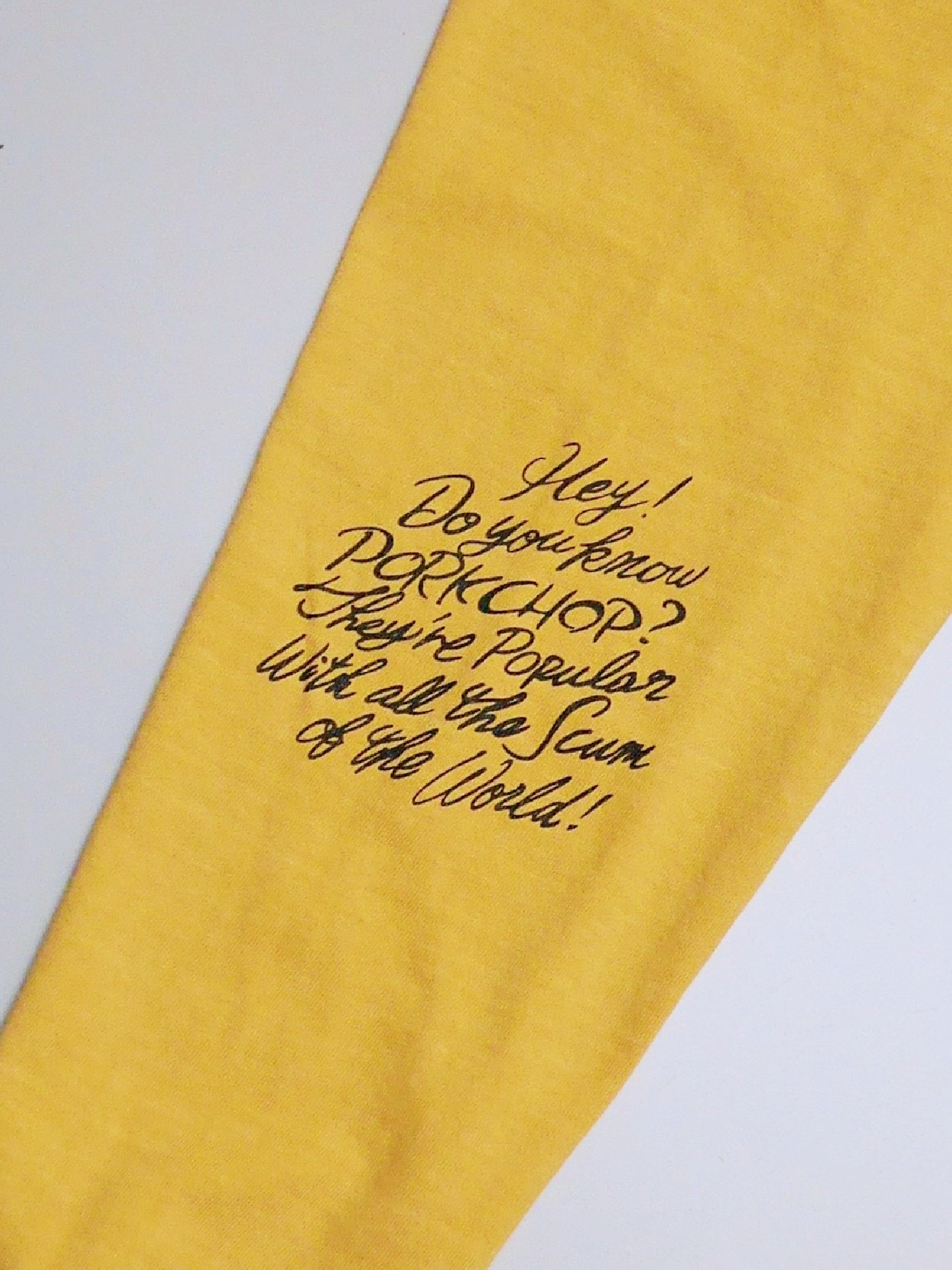 PORKCHOP | SCUM PORK L/S TEE - Mustard