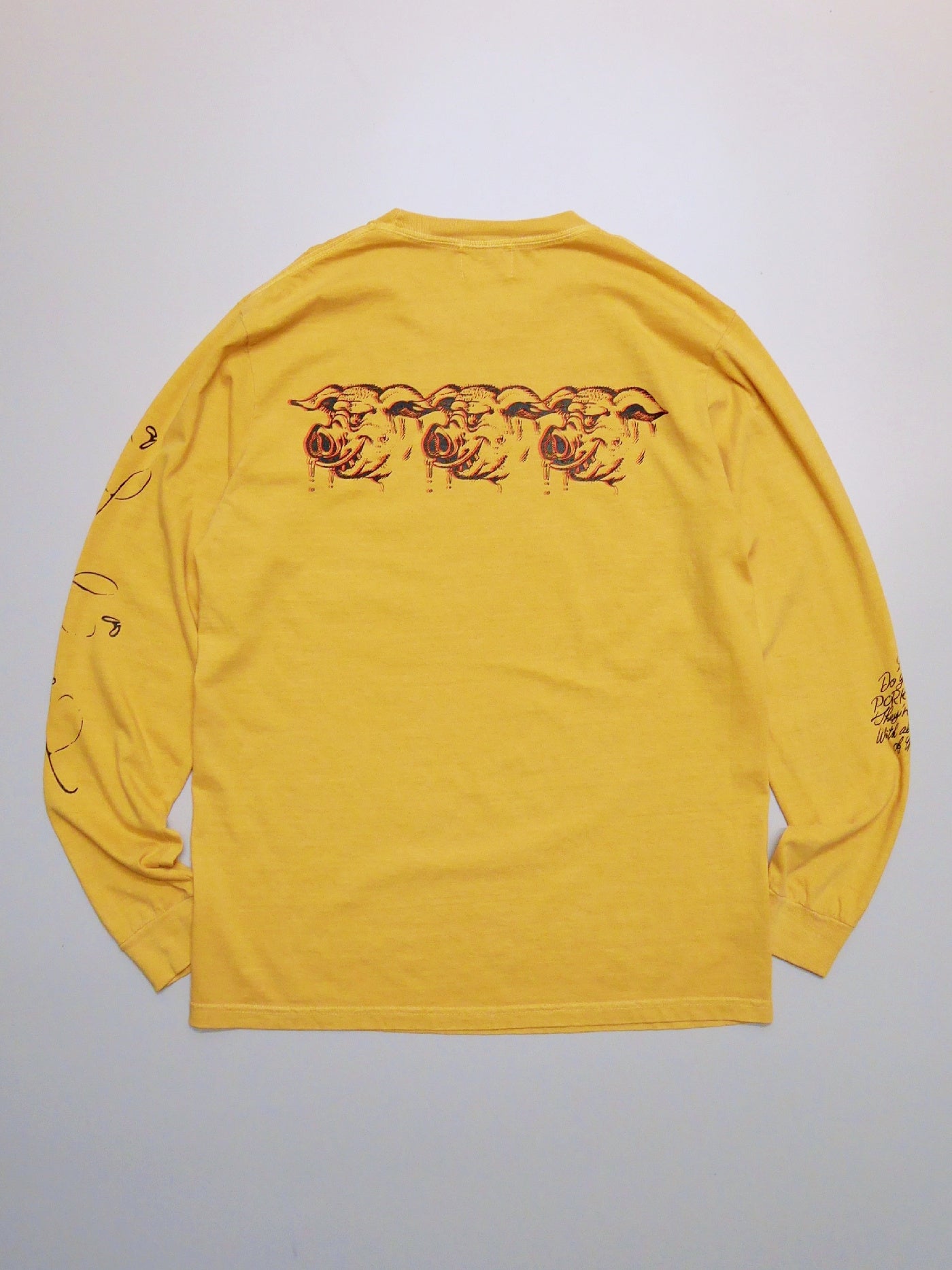 PORKCHOP | SCUM PORK L/S TEE - Mustard