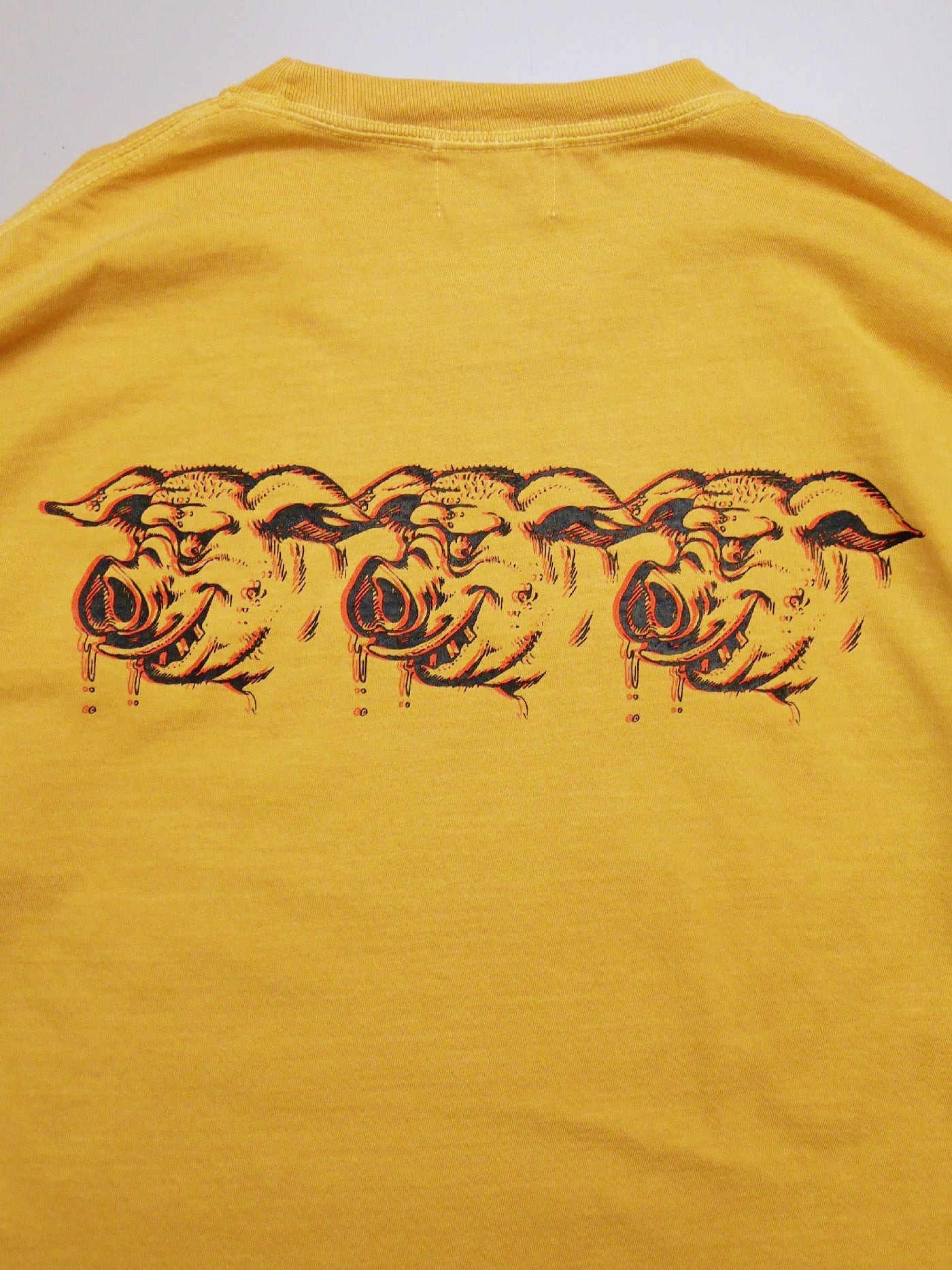 PORKCHOP | SCUM PORK L/S TEE - Mustard