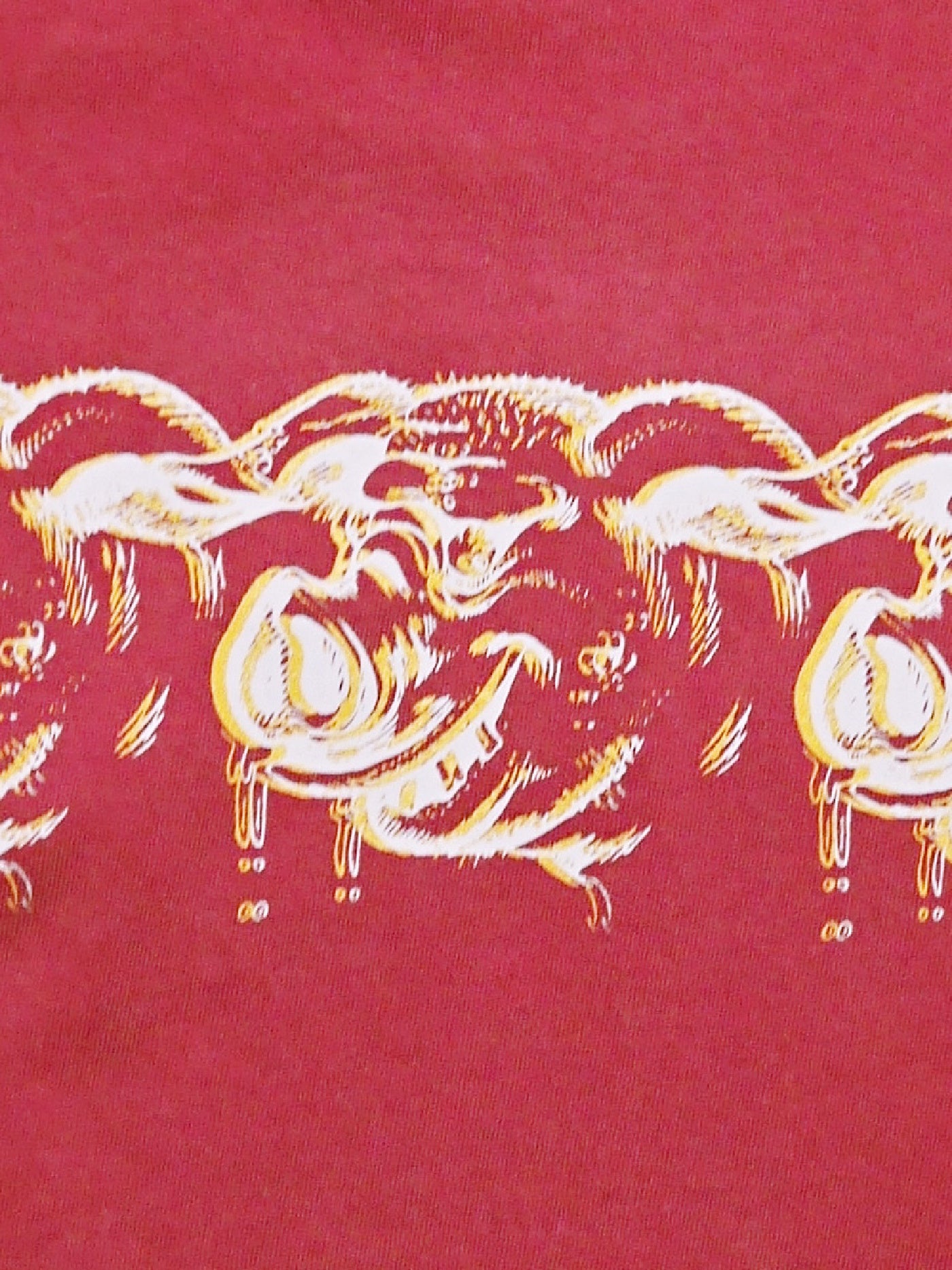 PORKCHOP | SCUM PORK L/S TEE - Crimson Red