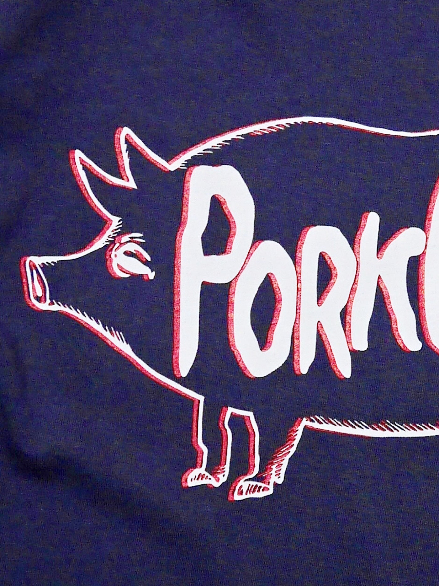 PORKCHOP | SCUM PORK L/S TEE - Navy