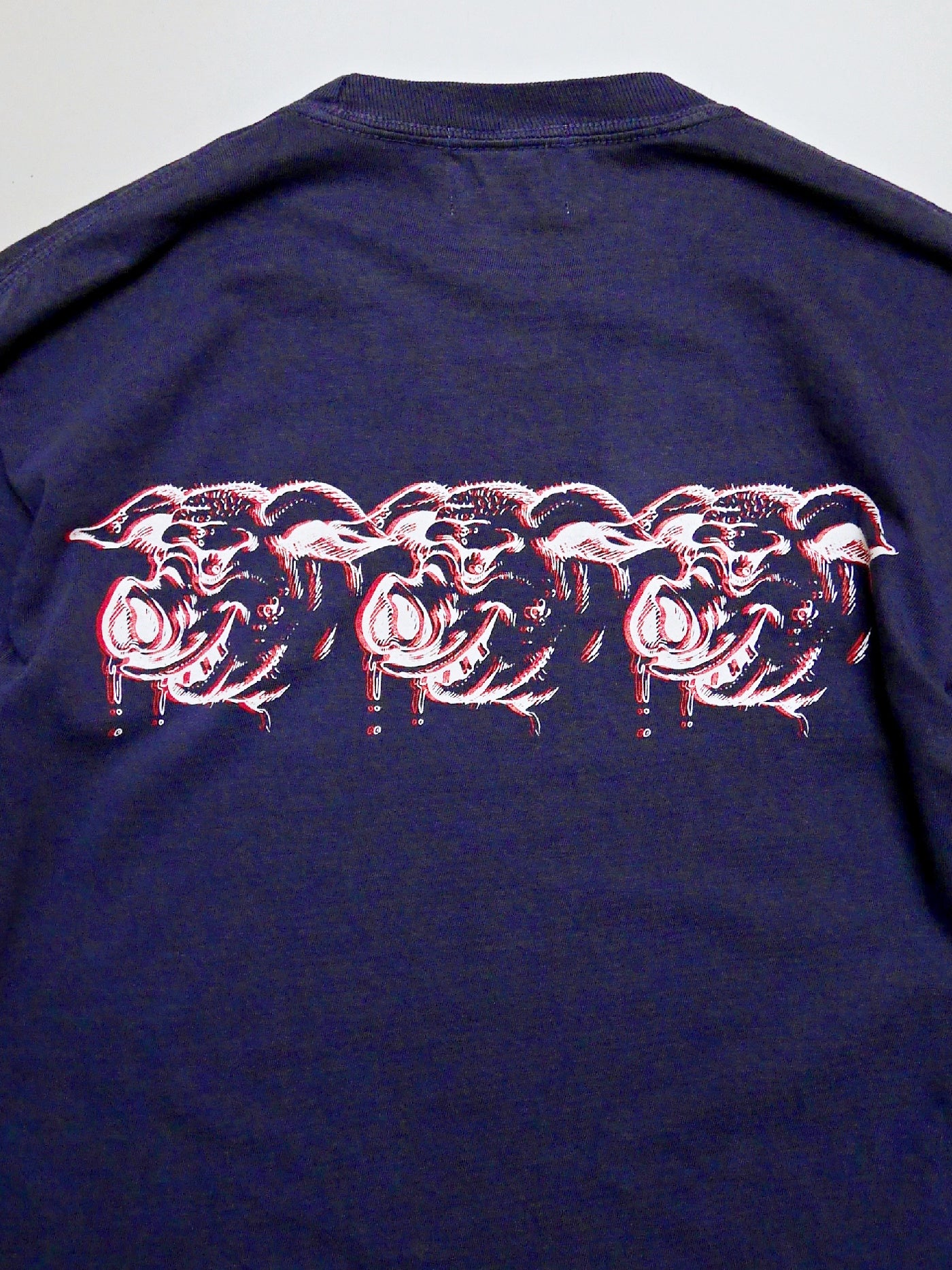 PORKCHOP | SCUM PORK L/S TEE - Navy